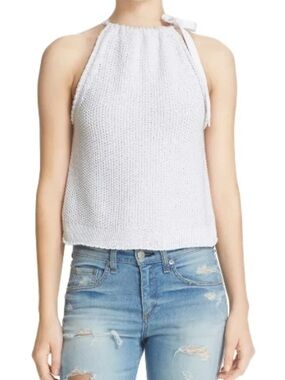 rag & bone White Halter Knit Camisole